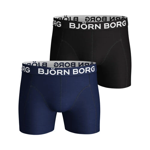 BJØRN BORG Noos Solids Boxer Shorts 2 Pack Men 1 BJØRN BORG Noos Solids Boxer Shorts 2 Pack Men