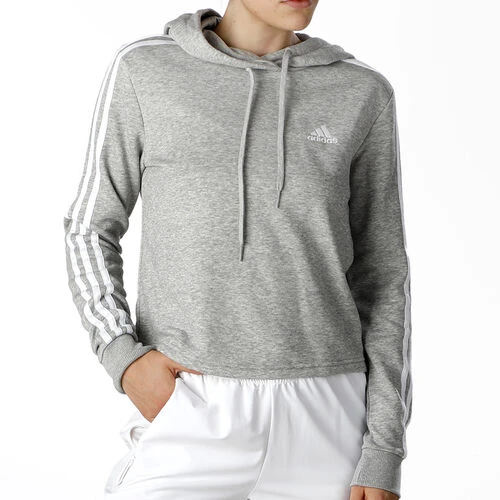 ADIDAS 3-Stripes FT Crop Hoody Women 2 ADIDAS 3-Stripes FT Crop Hoody Women - Image 2