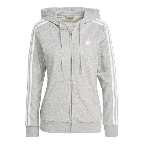 ADIDAS 3 Stripes French Full Zip Hoodie Women 1 ADIDAS 3 Stripes French Full Zip Hoodie Women