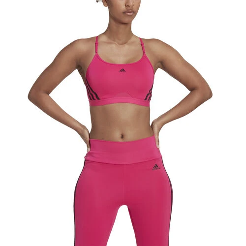 ADIDAS Aeroreact Low-Support 3 Stripes Sports Bras Women 5 ADIDAS Aeroreact Low-Support 3 Stripes Sports Bras Women - Image 5
