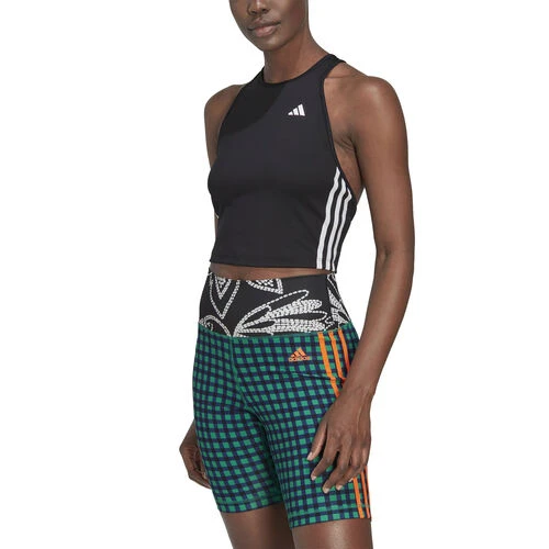 ADIDAS AEROREADY Made For Training 3-Stripes Crop Tank Top Women 2 ADIDAS AEROREADY Made For Training 3-Stripes Crop Tank Top Women - Image 2