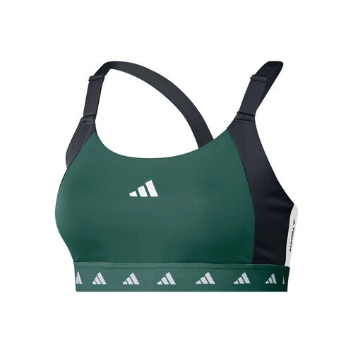 ADIDAS PWI Medium-Sport Tech-Fit Color Block Sports Bras Women 1 ADIDAS PWI Medium-Sport Tech-Fit Color Block Sports Bras Women